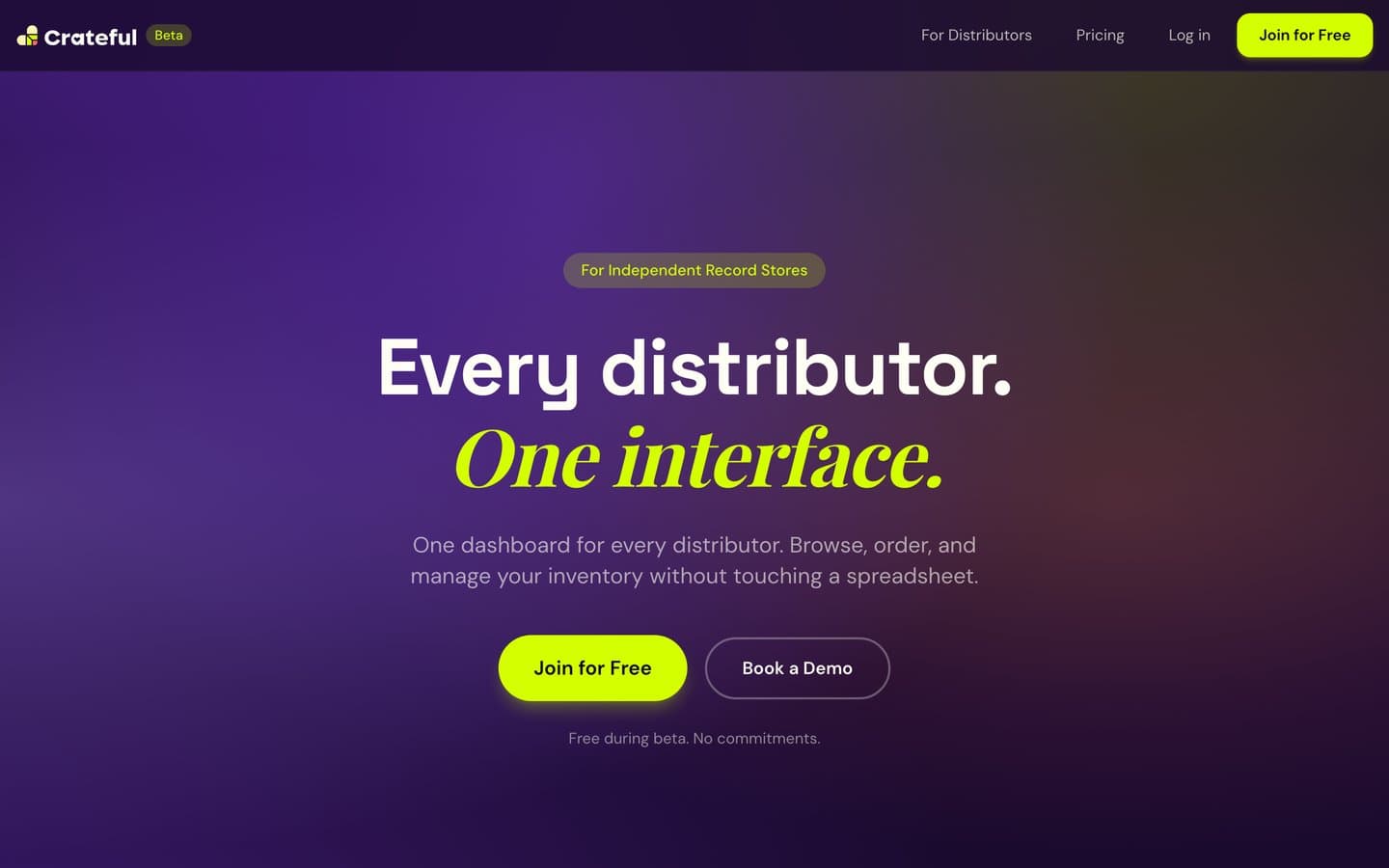 Crateful website