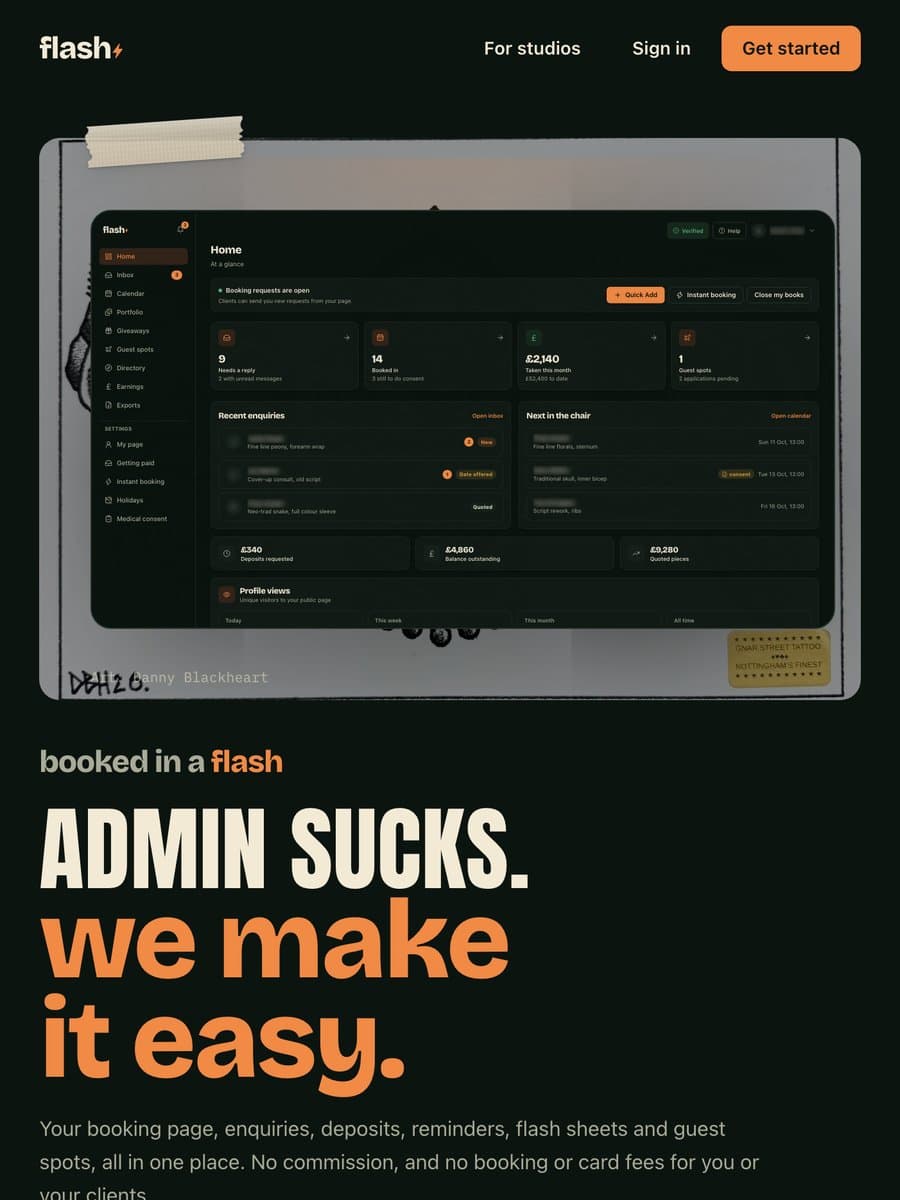 Flash website